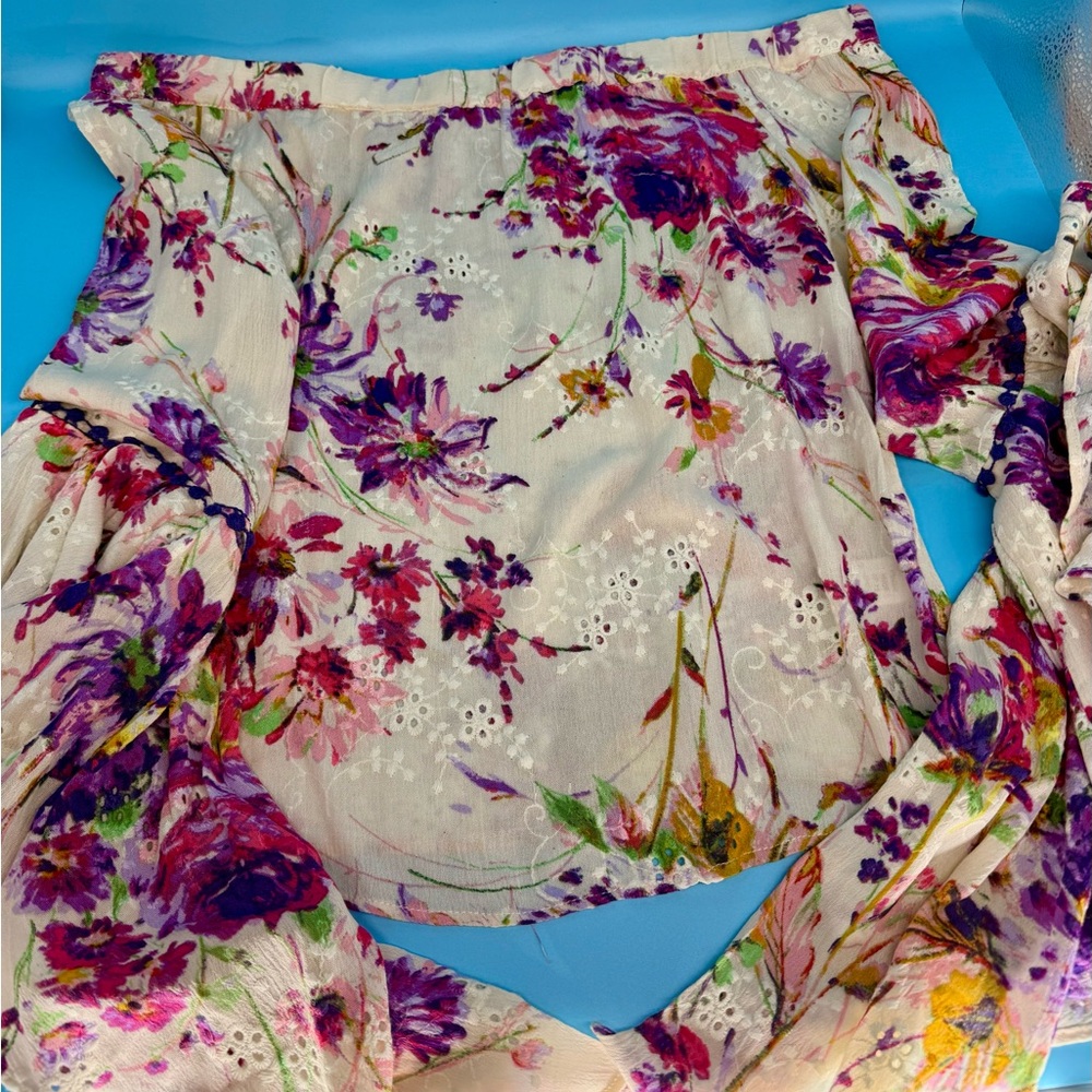 VENUS Floral Off-Shoulder Top - Multicolor